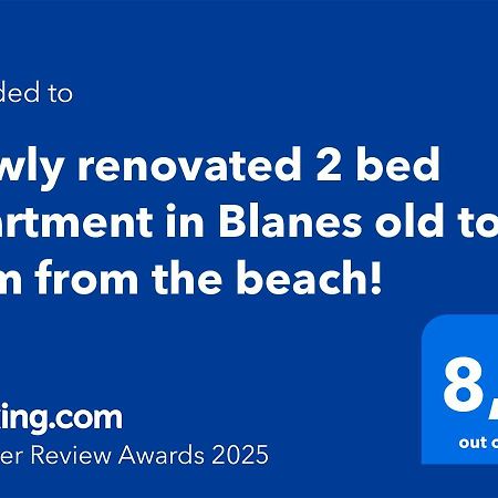 2 Bedroom Large Modern Apartment In Blanes Old Town 50M From The Beach! Екстериор снимка