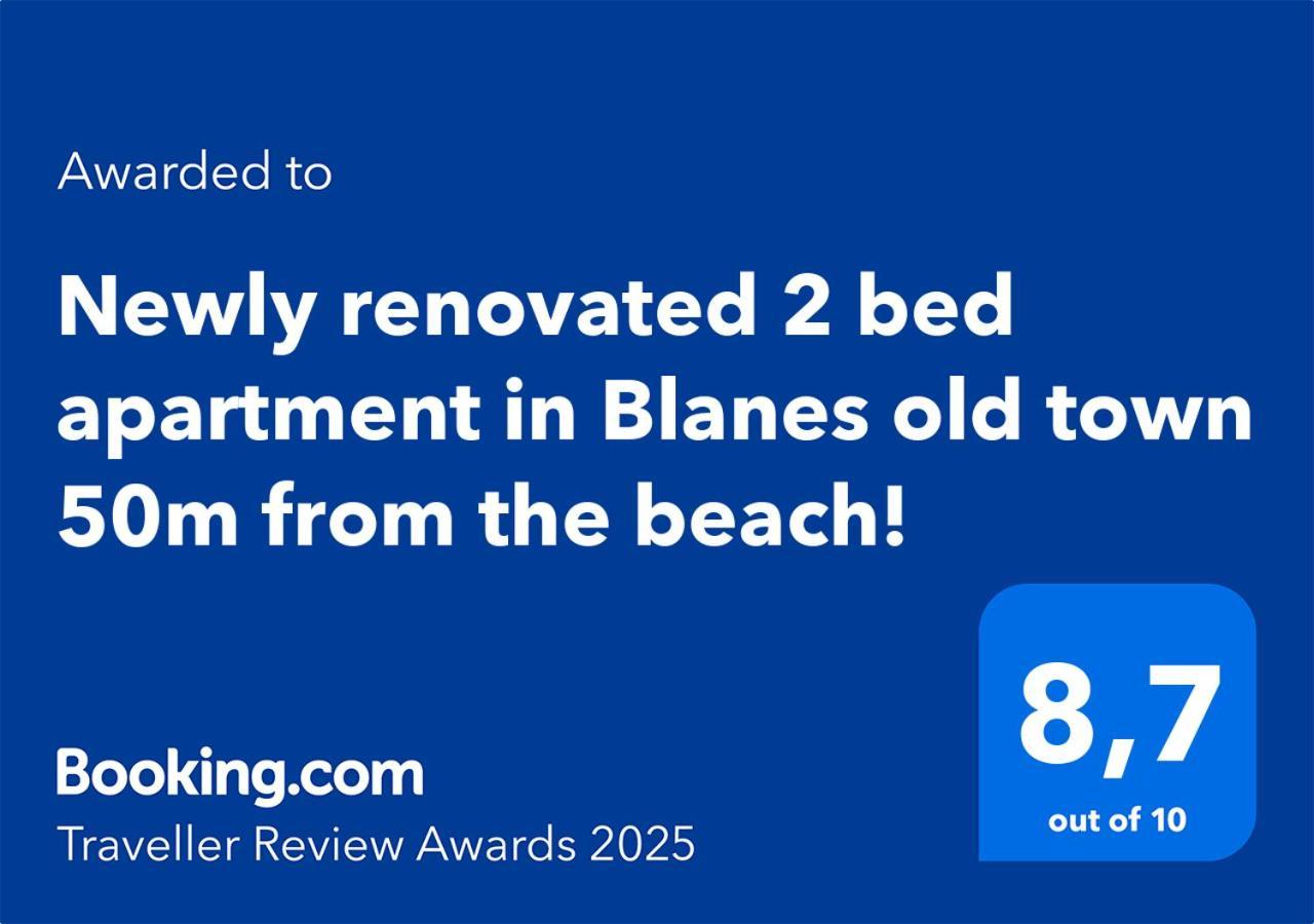 2 Bedroom Large Modern Apartment In Blanes Old Town 50M From The Beach! Екстериор снимка